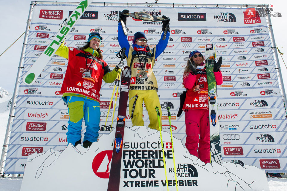 Freeride World Tour 2014 Overall Ski Women's Podium